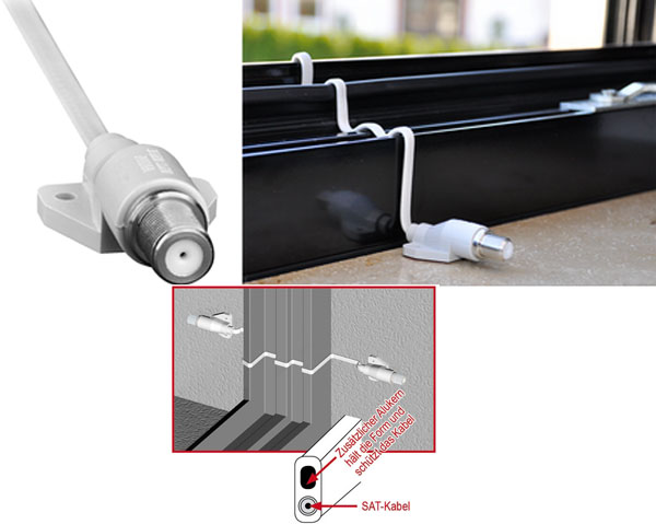 Dur-line Profi Fensterdurchf�hrung 30cm