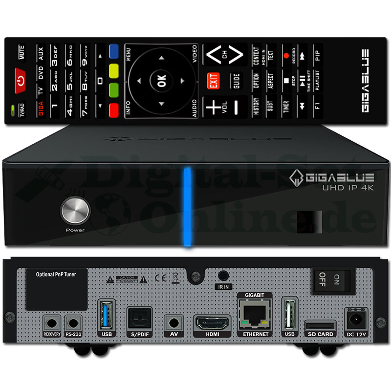 GigaBlue UHD IP 4K Linux E2 IPBOX Receiver ;;; (B-Ware) - Digital-Sat-O ...