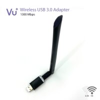VU+&reg; Dual Band Wireless USB 3.0 Adapter 1300 Mbps inkl. 6 dBI Antenne