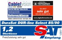 DUR-line Select 85/90 Hellgrau - Alu Sat-Antenne