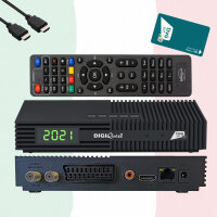 DIGIQuest Ti9 Sat Receiver DVB-S2 Full HD HEVC Tivusat...