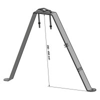 Wandabstandshalter Variabel Stahl HQ  35 - 45cm