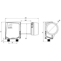 Inverto Twin ULTRA High-Gain Low Noise 40mm PLL LNB