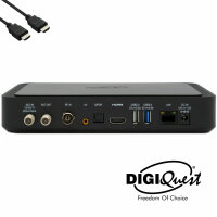 TiVuSat Karte 4K UHD + DIGIQuest Q90 4K H.265 S2+T2 Combo Receiver + 150Mbit WiFi - TiVuSat zertifiziert (Karte nicht akiviert)