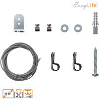 EasyLife - STAFFELEI Tripod Holz TV-Stativ 45 bis 65 Zoll, Schwenkbar & Höhenverstellbar - VESA bis 400x400 (Schwarz/ Buche)