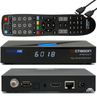 OCTAGON SFX6018 S2+IP - H.265 HEVC 1x DVB-S2 HD E2 Linux Smart Sat Receiver mit Aufnahmefunktion, 300Mbit/s WLAN Stick