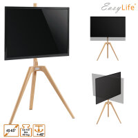 EasyLife - STAFFELEI Tripod Holz TV-Stativ 45 bis 65...