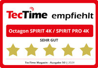 Octagon Spirit PRO 4K UHD HDR10+ Smart Android TV OTT IP Media-Streaming-Box mit WLAN, BT Fernbedienung + Widevine Level L1 Support