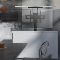 EasyLife - TV Lift / TV Bodenständer elektrisch mit Fernbedienung, 37 bis 65 Zoll, VESA bis 600x400 (schwarz)