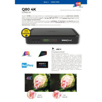 TiVuSat Karte 4K UHD + DIGIQuest Q80 4K H.265 S2+T2 Combo Receiver - TiVuSat zertifiziert +150 Wifi (Karte nicht aktiviert)