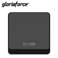 GloriaForce RTX Uno 4K UHD Android 11.0 TV Streaming Box mit App Force II, Quad core ARM Cortex, 1000 MBps Ethernet und Bluetooth Fernbedienung