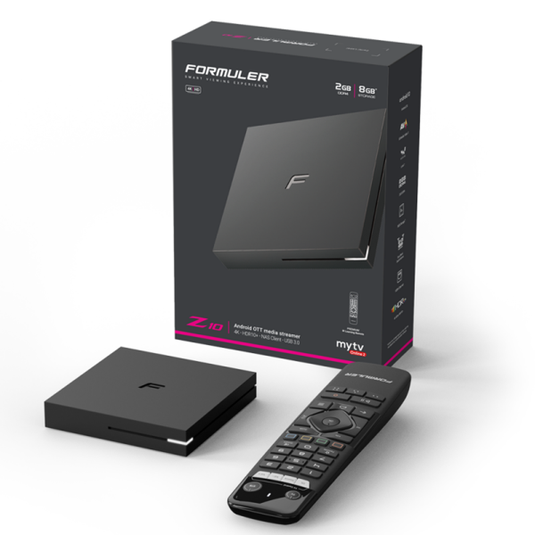 Formuler Z10 4K Android 10 OTT Medien-Streamer 2 GB RAM 8 GB Flash, Dual Wlan (B-Ware)