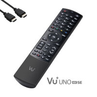 VU+ UNO 4K SE - UHD HDR 1x DVB-S2 FBC Sat Twin Tuner E2 Linux Receiver, YouTube, Satellit Festplattenreceiver, CI + Kartenleser, Media Player, USB 3.0 +  2TB HDD Festplatte