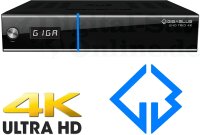 GigaBlue UHD Trio 4K DVB-S2X + DVB-T2/C Combo inklusive 300 Mbits Wifi Stick