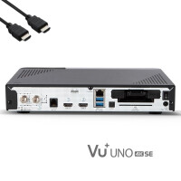 VU+ Uno 4K SE E2 Linux Sat Receiver + 2TB SSD & WLAN 300 (DVB-S2 FBC Twin Tuner, 4K HDR, HDMI 2.0, USB 3.0, CI + Kartenleser, 2,4" LCD Display, YouTube, TV-Box mit PVR Funktion)