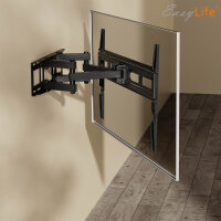 EasyLife TV Wandhalterung FlexMount Dual E80, für 37–80 Zoll – Schwenkbar, Neigbar, Doppelarm Design, VESA 600x400, Tragkraft 40kg