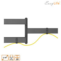 EasyLife TV Wandhalterung ProMount HD90 Single XL 32–90 Zoll, Heavy-Duty bis 50 kg belastbar, VESA 600x400, neigbar und schwenkbar, TV Halterung für ür große Fernseher – inkl. Kabelmanagement