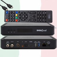 TiVuSat Karte 4K UHD + DIGIQuest Q80 4K H.265 S2+T2 Combo...