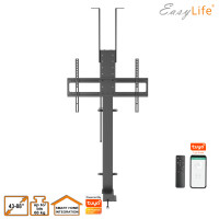 EasyLife - TV Lift / TV Bodenständer motorisierter mit Smart Home Funktion - elektrisch ausfahrbar & absenkbar, 43 bis 88 Zoll, VESA bis 600x400 (schwarz)
