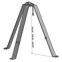 Wandabstandshalter Variabel Stahl HQ  45 - 60cm