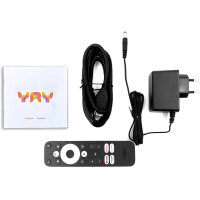 VU+ YAY GO Android TV 4K UHD Streaming Box, Android TV 14, Chromecast integriert, Google zertifiziert