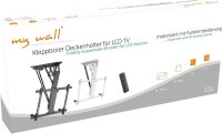 MyWall HL41MWL klappbarer motorisierter Deckenhalter für LED/LCD TV 32“ - 70“ Zoll - Weiß