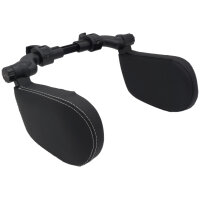 EasyTravel ergonomisches Auto Reise Kopfkissen - PU-Leder...