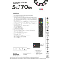 TiVuSat Smartcard Schwarz + DIGIQuest Q99 4K UHD H.265 S2+T2 Combo Receiver - tivùsat zertifiziert (nicht aktiviert), HEVC HDR, Rai Mediaset LA7, PVR ready, LAN, inkl. HDMI Kabel