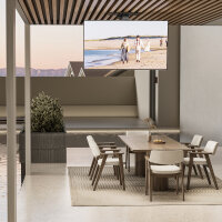 EasyLife - TV Deckenhalter V2 Smart Home elektrisch schwenkbar, 37 bis 75 Zoll, VESA bis 600x400 (schwarz)
