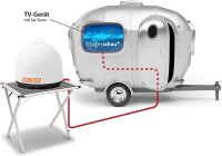 Selfsat SNIPE Mobil Camp Direct Portable mobile Satelliten-Antenne weiß