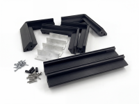 Flat Mount ASA mit Plexiglas schwarz für STARLINK STANDARD