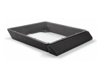 Flat Mount ASA mit Plexiglas schwarz und Windabweiser...