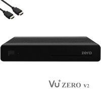 VU+ Plus Zero Linux Full HD Sat Receiver - Schwarz + 150...