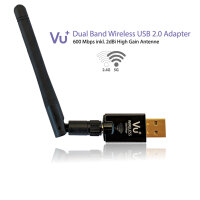 VU+® Dual Band Wireless USB 2.0 Adapter 600 Mbps...