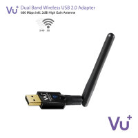 VU+® Dual Band Wireless USB 2.0 Adapter 600 Mbps...