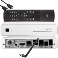 VU+ Plus Zero Linux Full HD Sat Receiver - Weiss + 150...