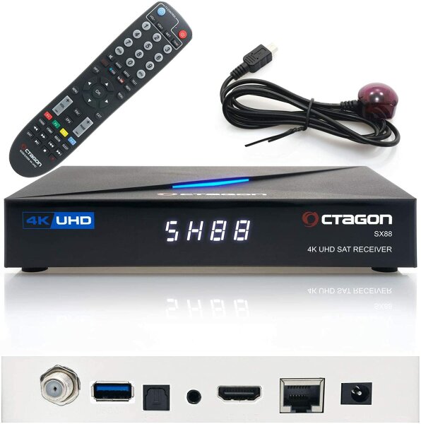 OCTAGON SX88 4K UHD S2+IP Multistream SAT Receiver