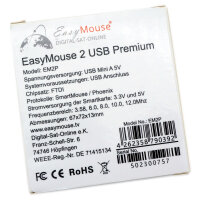 EasyMouse / Smartmouse 2 USB Premium Programmer für Smartcard mit DIP-Schalter für 3.58, 6.00, 8.00, 10.00 und 12.00Mhz